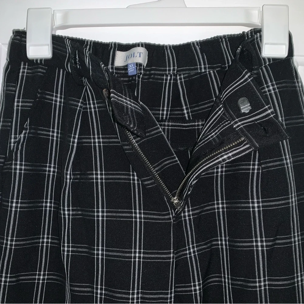 Plaid Asymmetrical Pants - Picture 4 of 5